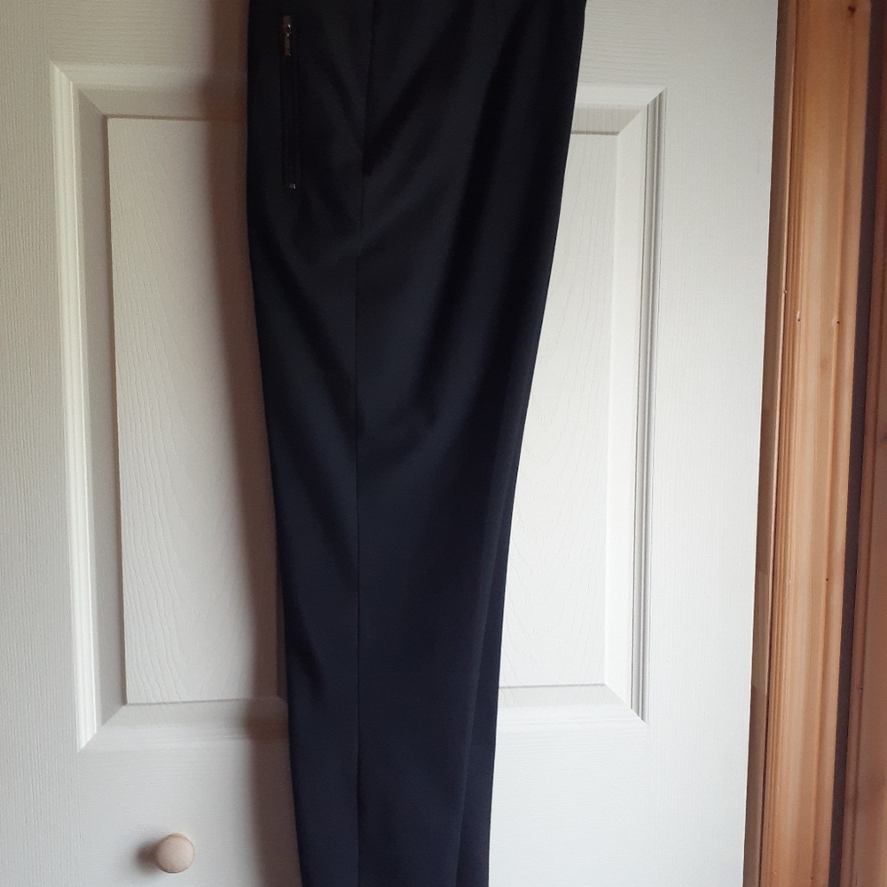 Side zip ankle length dress pant
